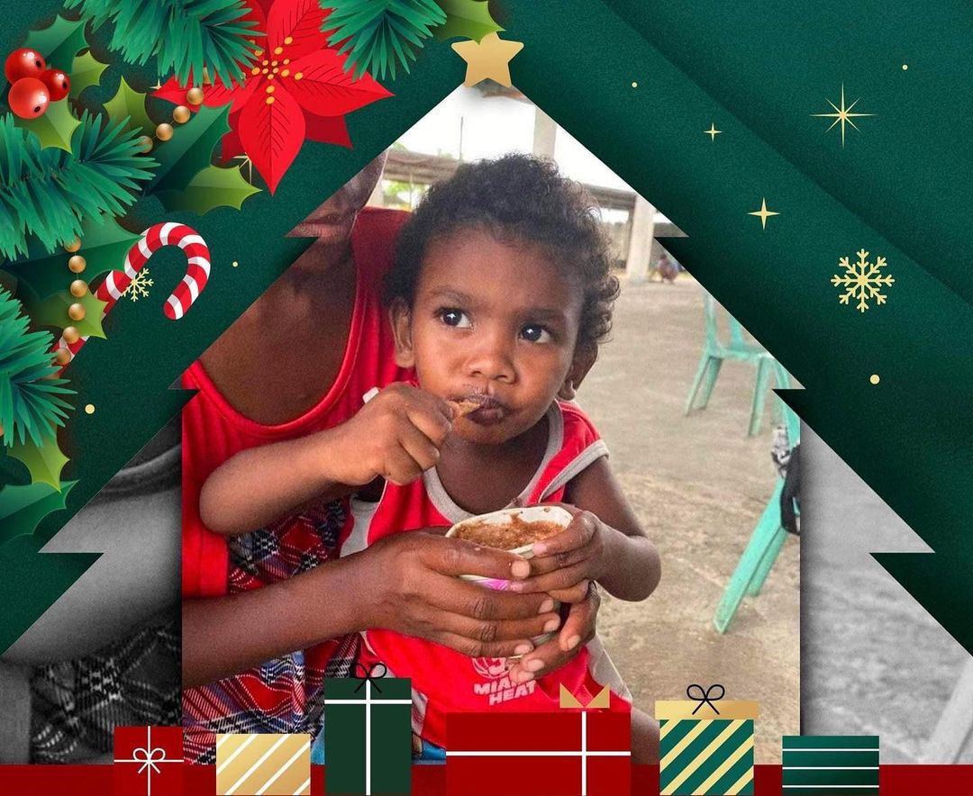 A child eating a simple yet nutritious Mingo Meal