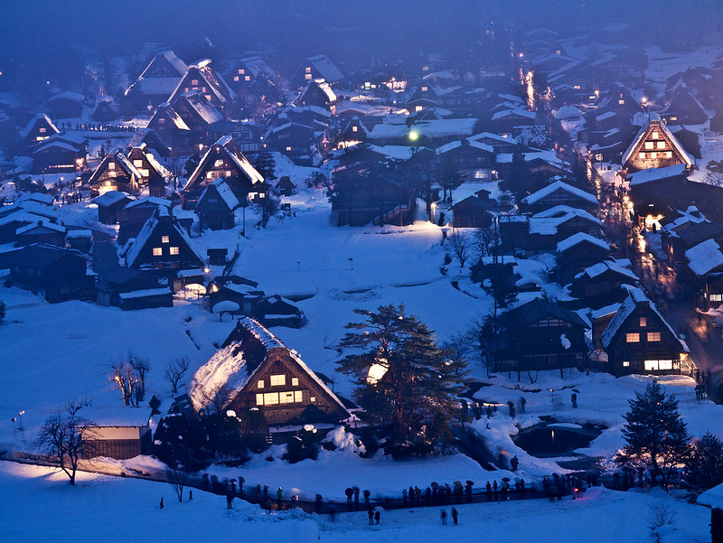 Shirakawa-go during the winter months
