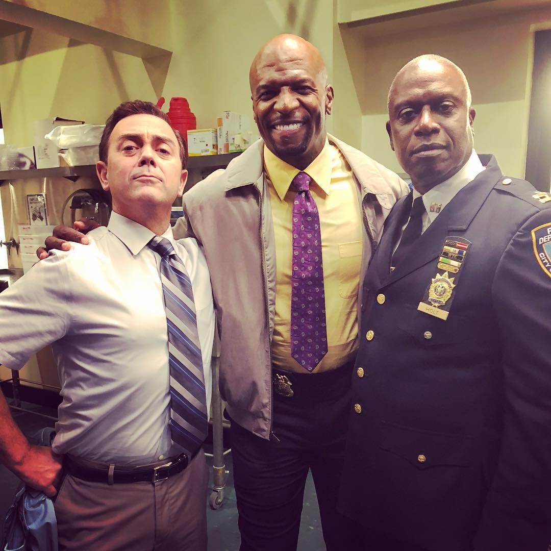 Joe Lo Truglio, Terry Crews, and Andre Braugher