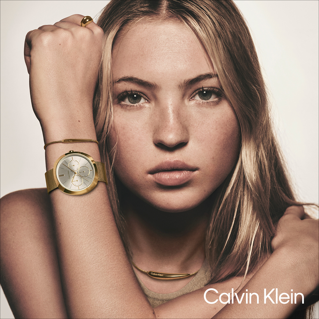 Calvin Klein 25200339 Women's Ionic Thin Gold Plated Steel Mesh Watch