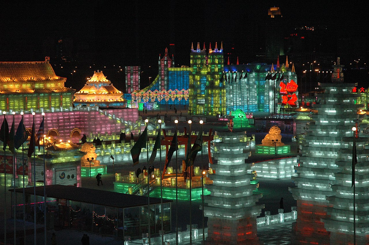 Marvelous ice sculptures at the Harbin International Ice & Snow Sculpture Festival