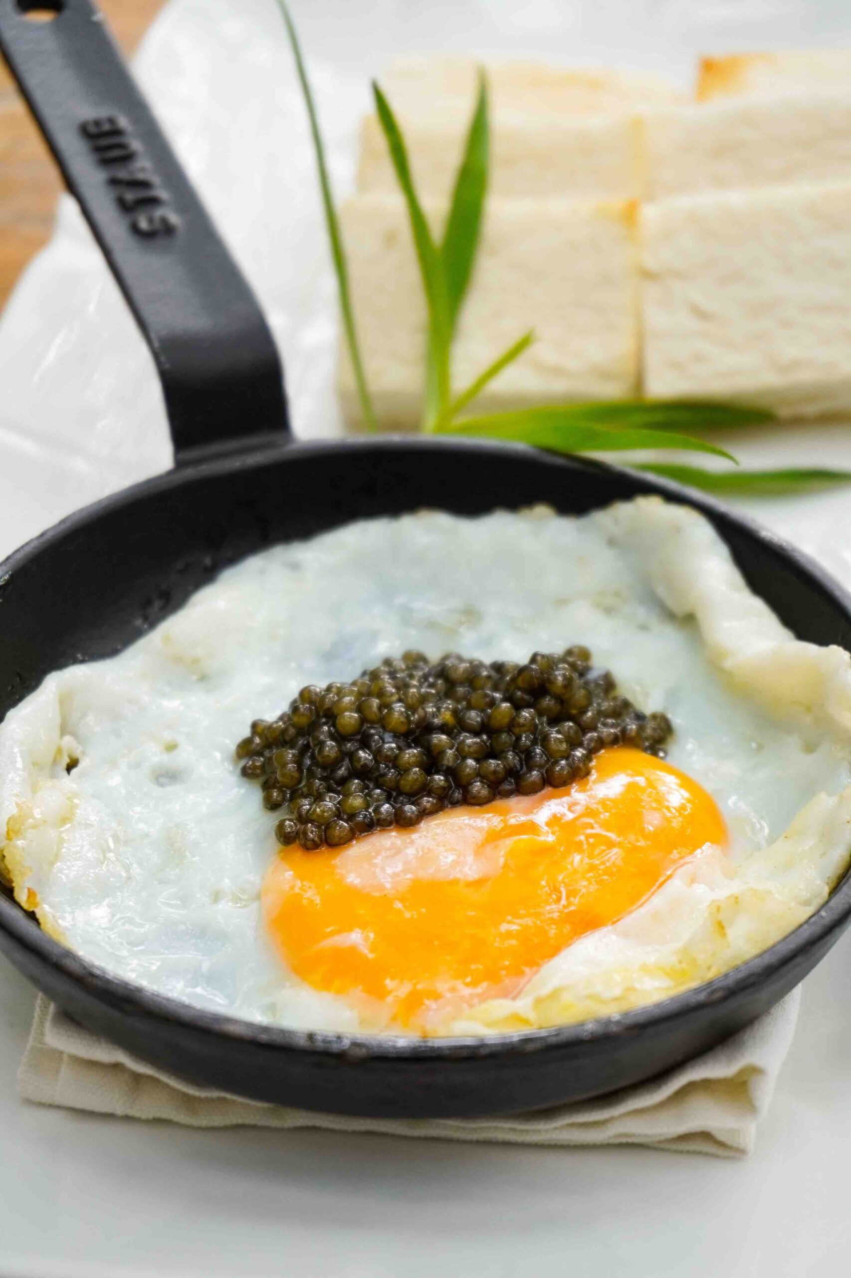 Uovo al Tegame with Nomad Caviar