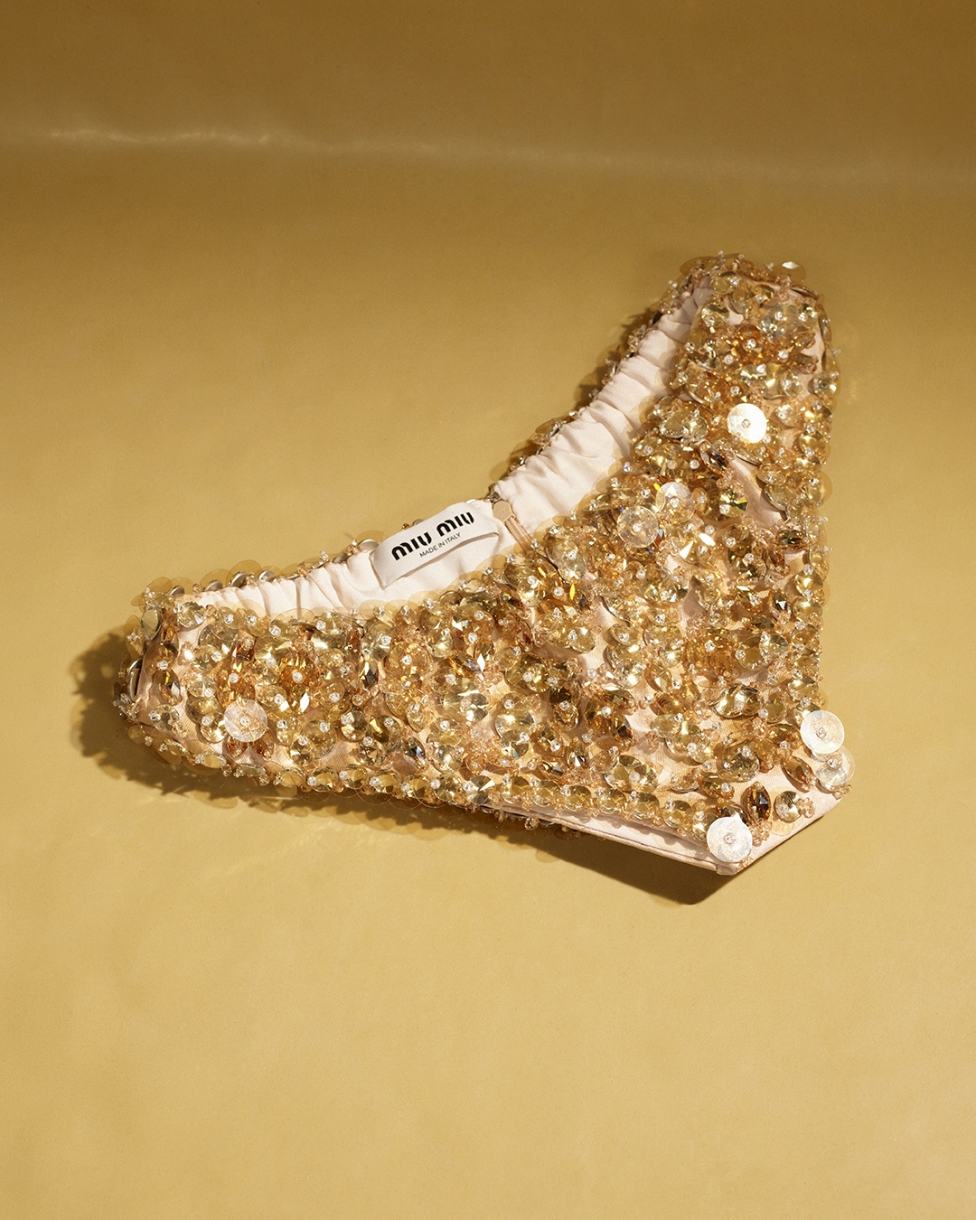 Miu Miu's gold sequin hotpants