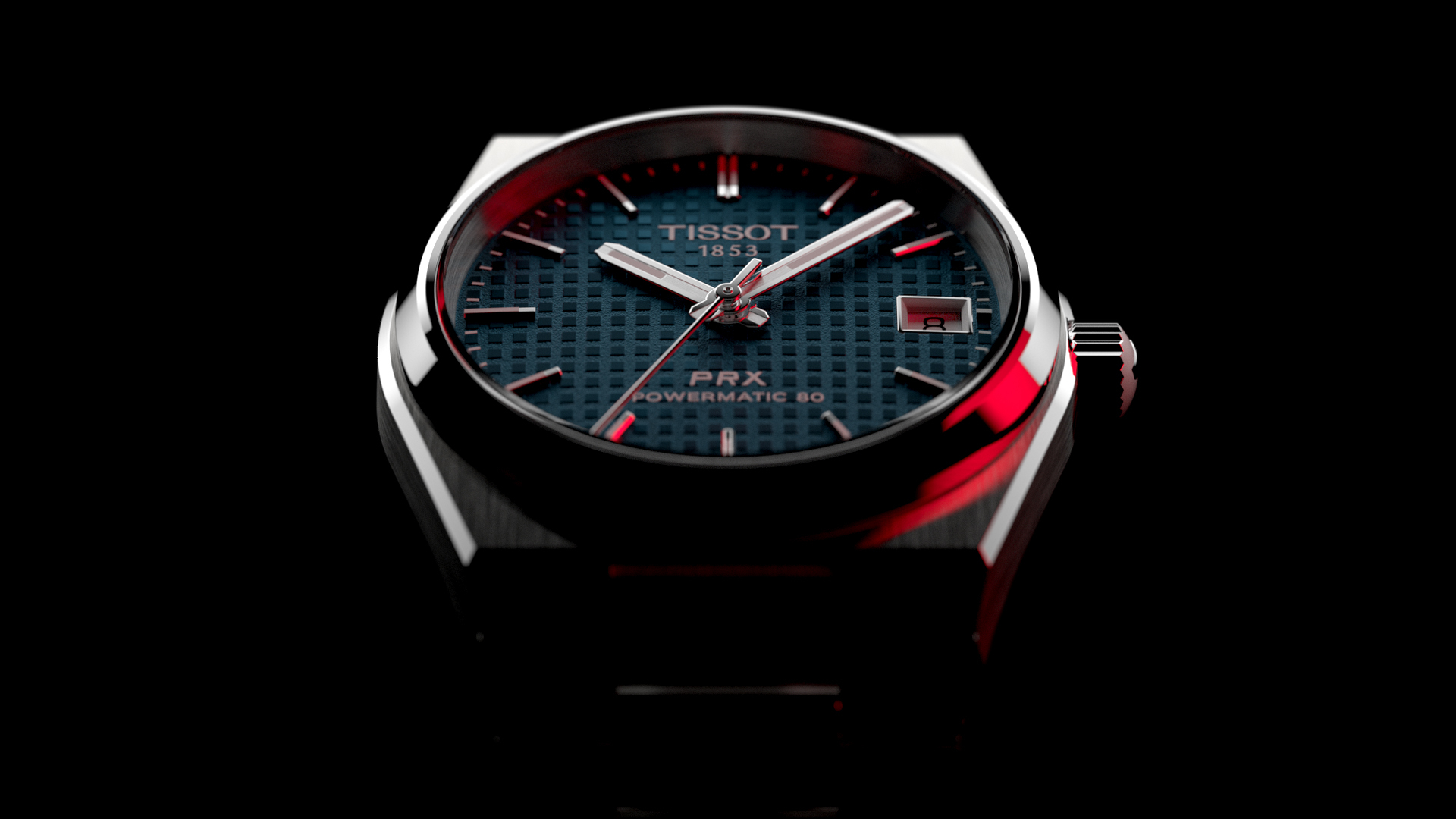 The PRX 35mm's dial is a testament to Tissot's great attention to detail