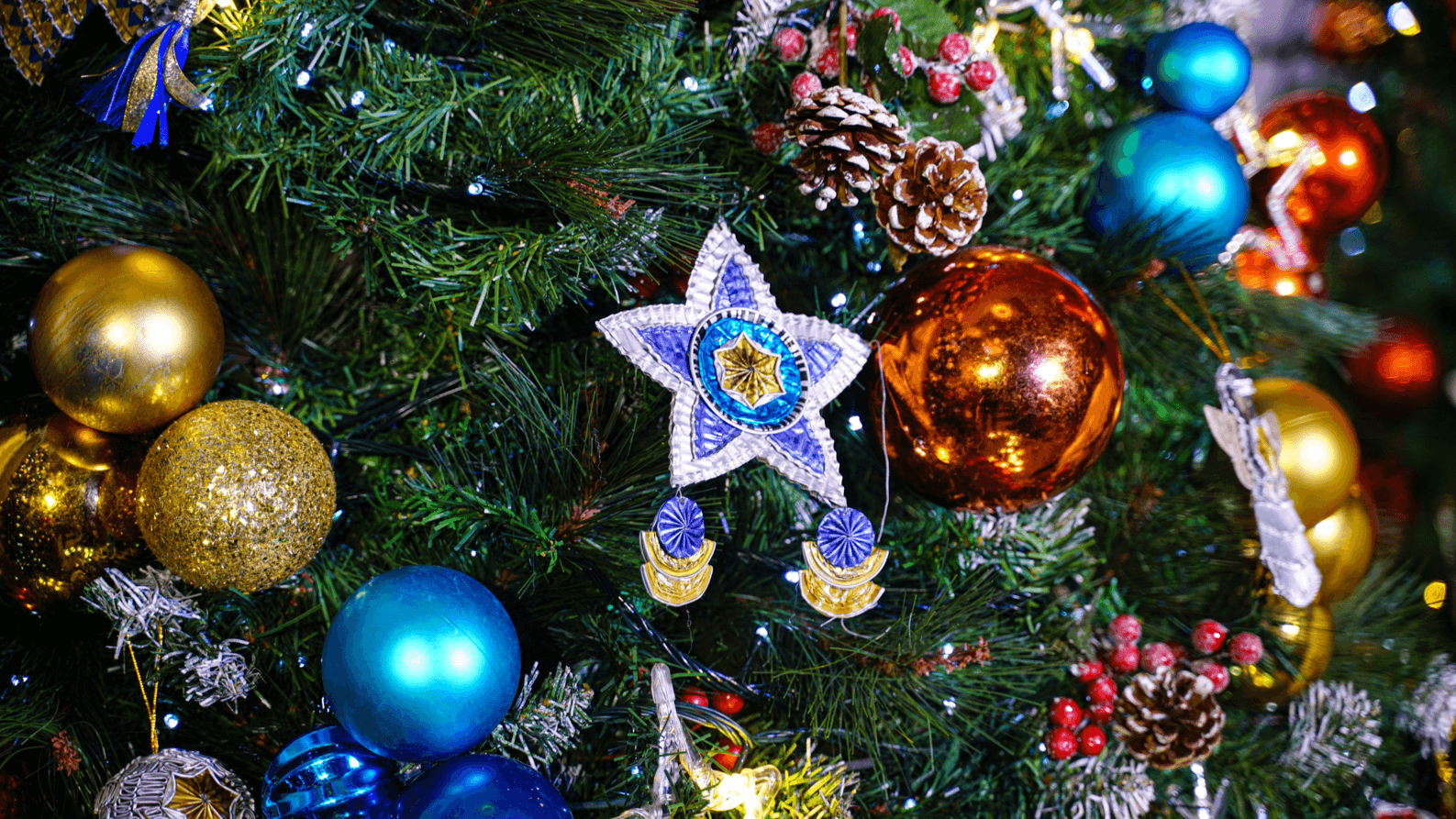 A close up of the lovely Nespresso capsule ornaments made by the artisans of NVC