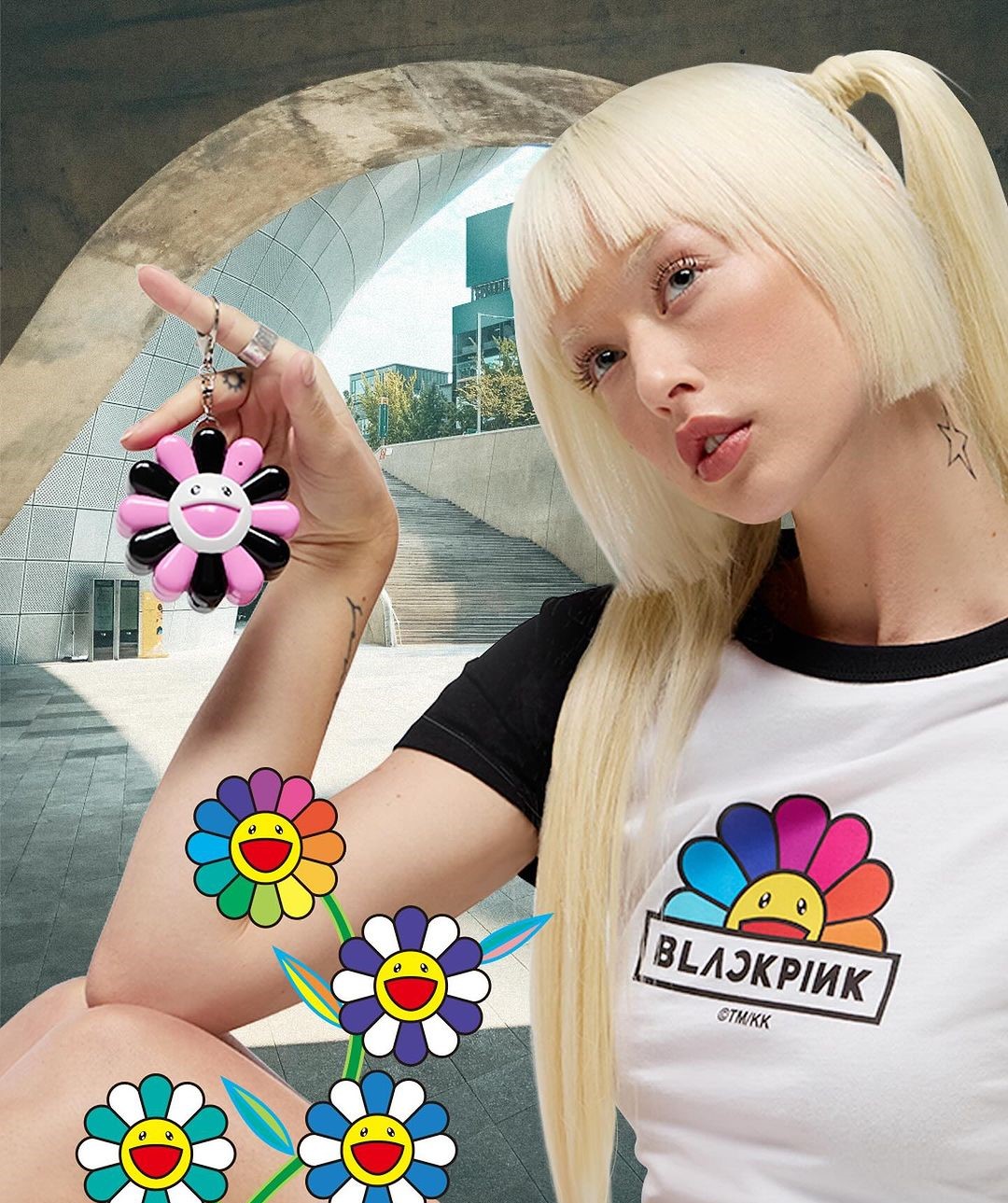 The colorful collection also features trinkets such as keychains