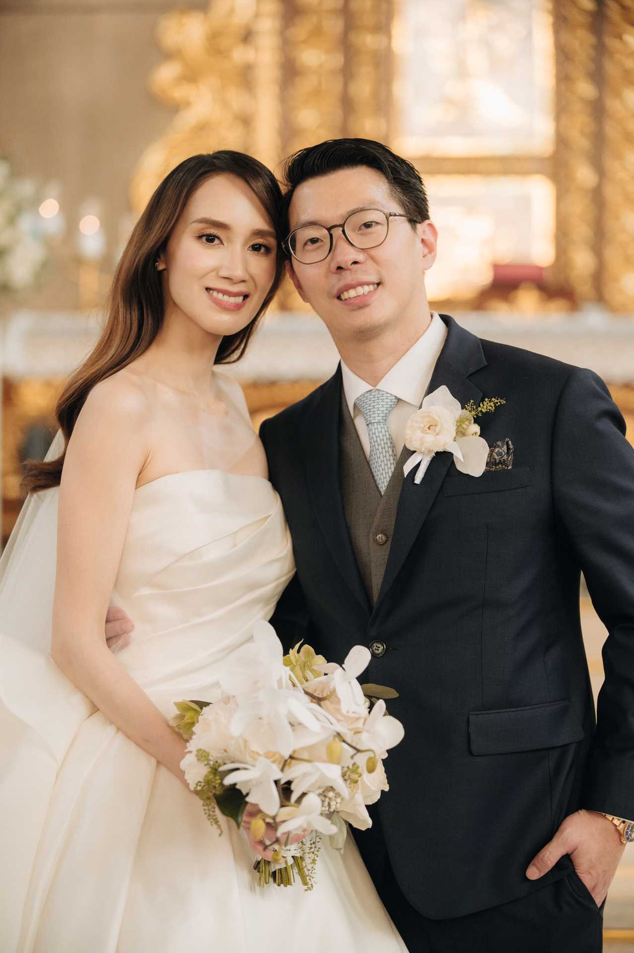 Newly weds Pauline Lim and Marco Qua