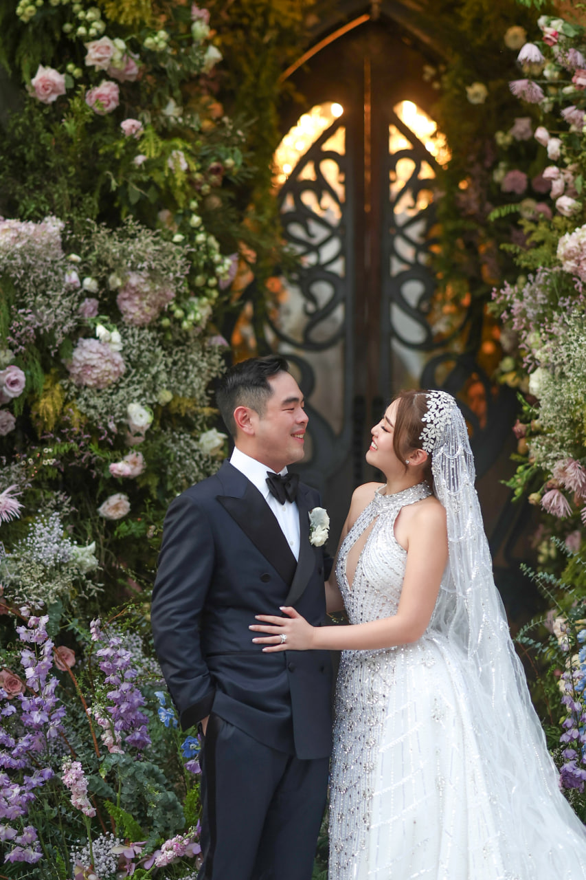 The newly married couple, Mikaela Pacubas and Carlo Yap