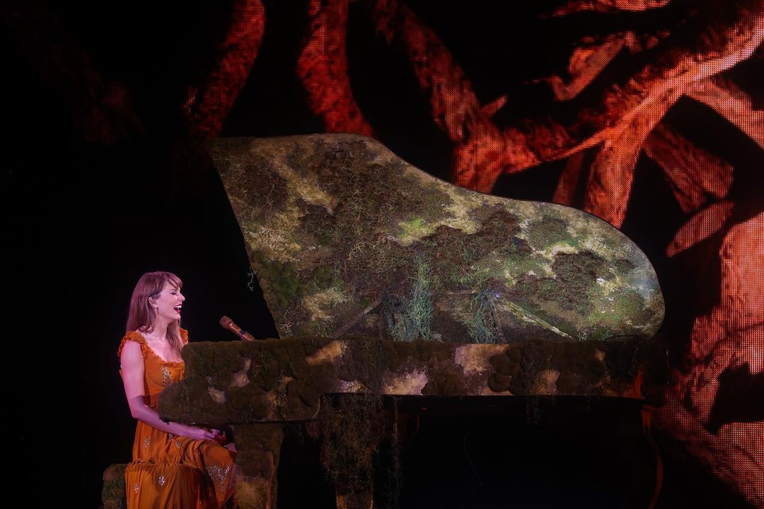 Taylor Swift during the Evermore segment of The Eras Tour