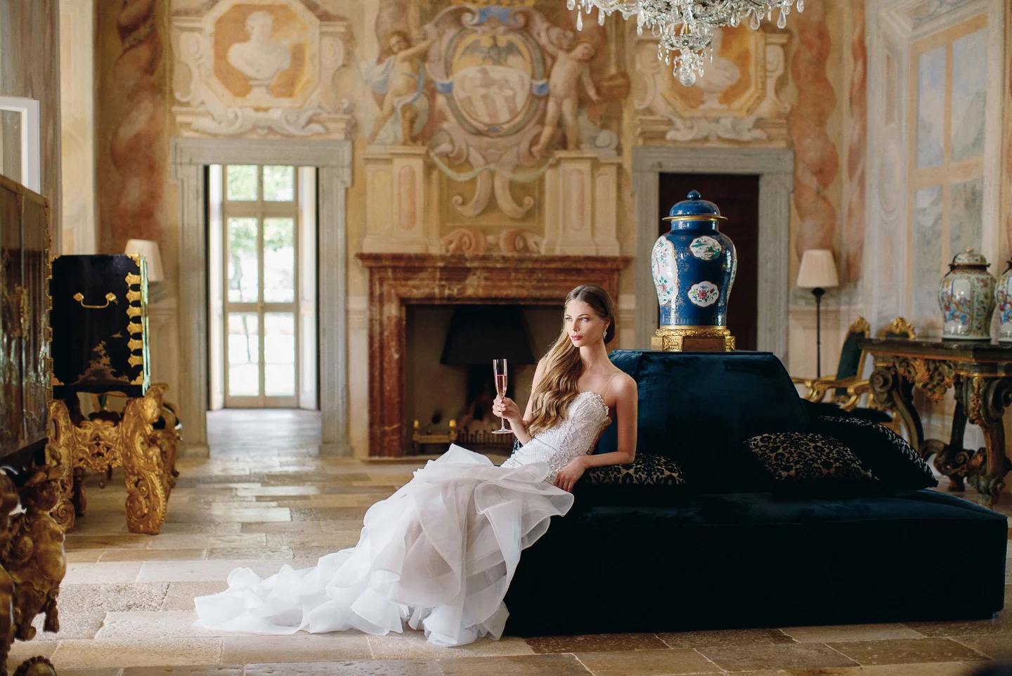 The estate also hosts a valuable collection of fine art and furniture—which makes for beautiful pictures and even a museum-like viewing experience