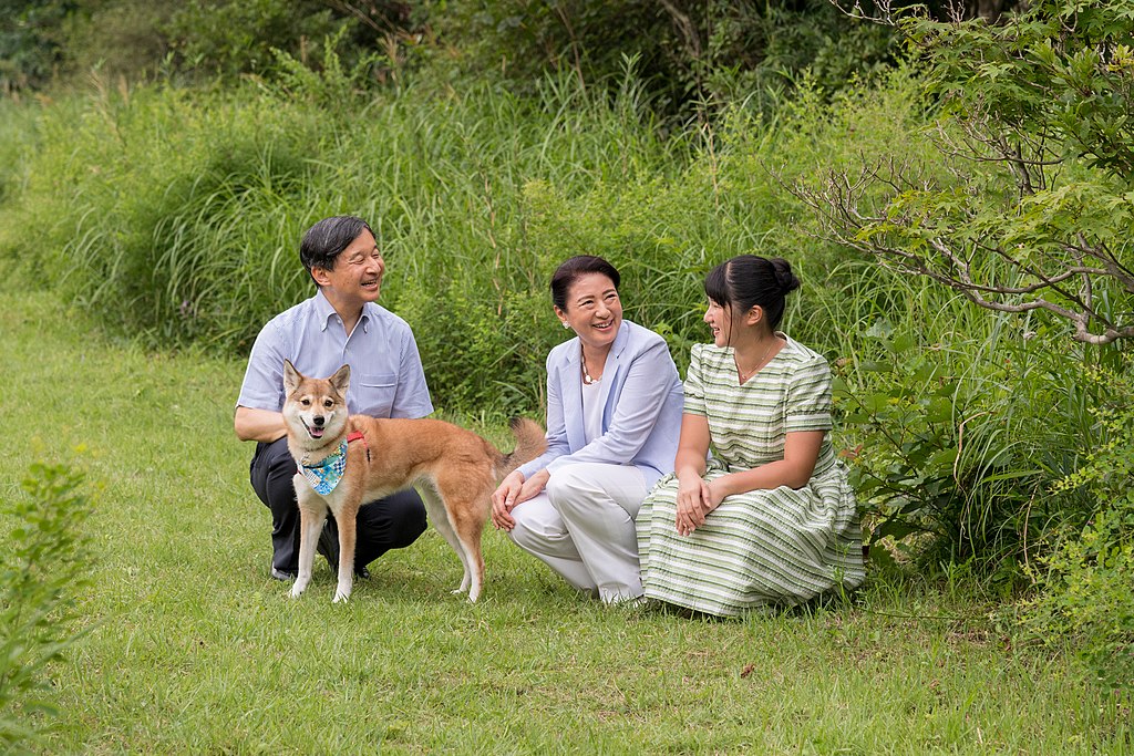 Japan's current Emperor and Empress with their only daughter