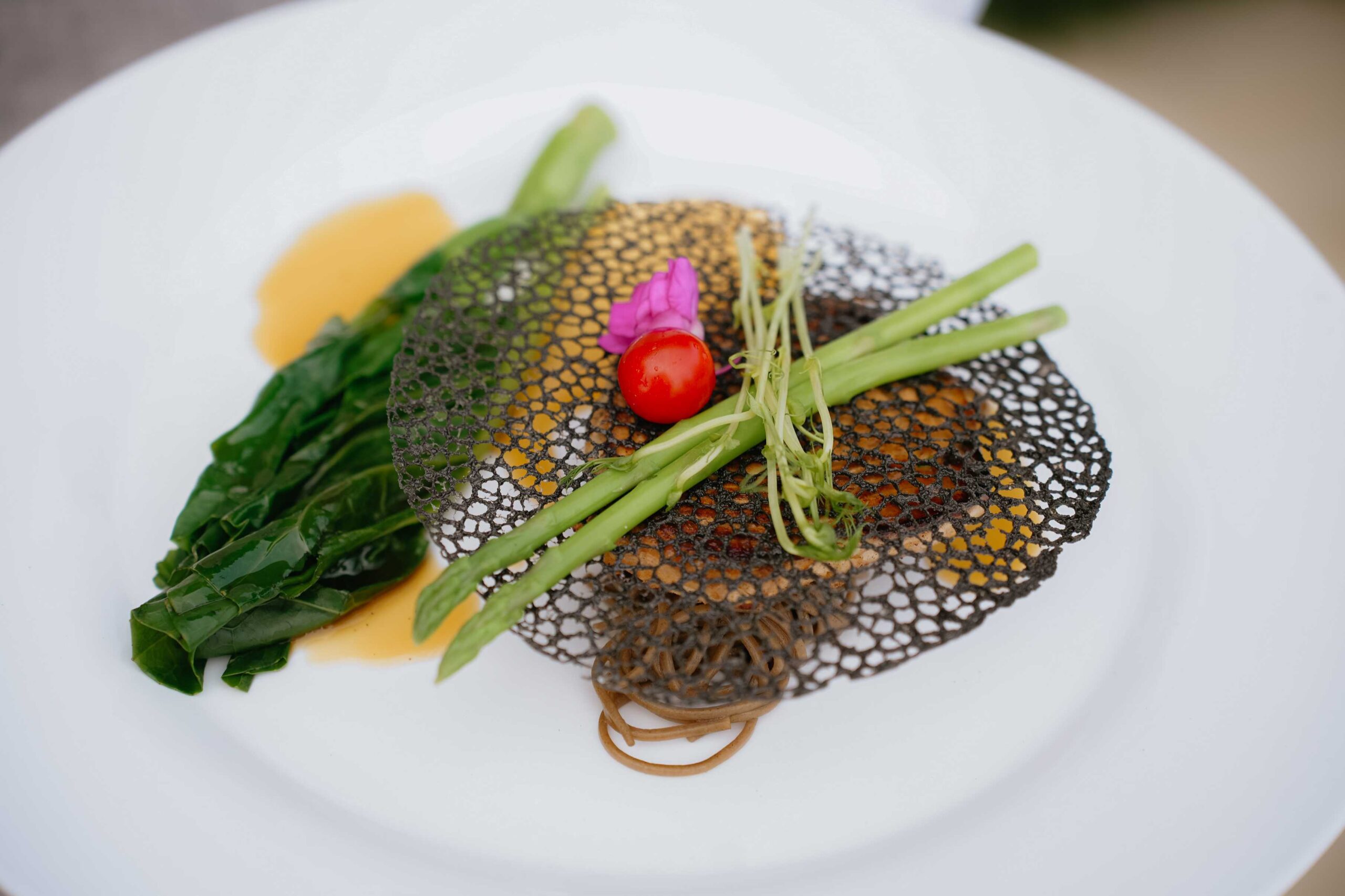 Grilled Blue Marlin with sesame noodles