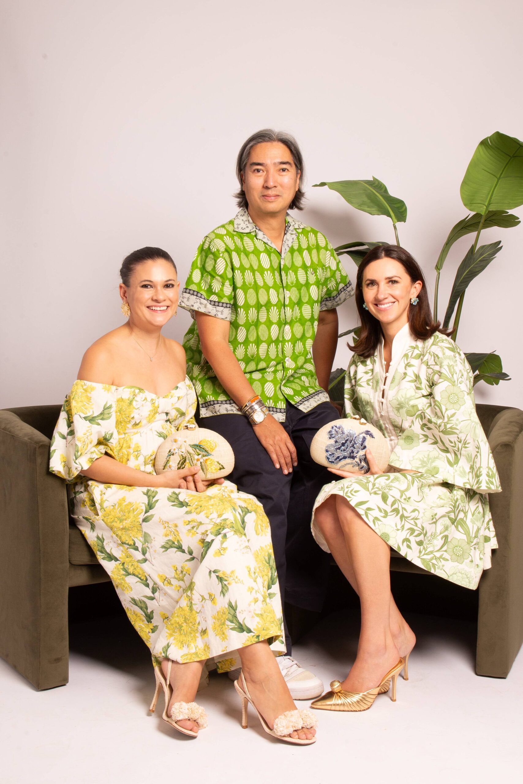 Rafe Totengco with Mestiza New York's Alessandra Perez-Rubio and Louisa Rechter Takacs