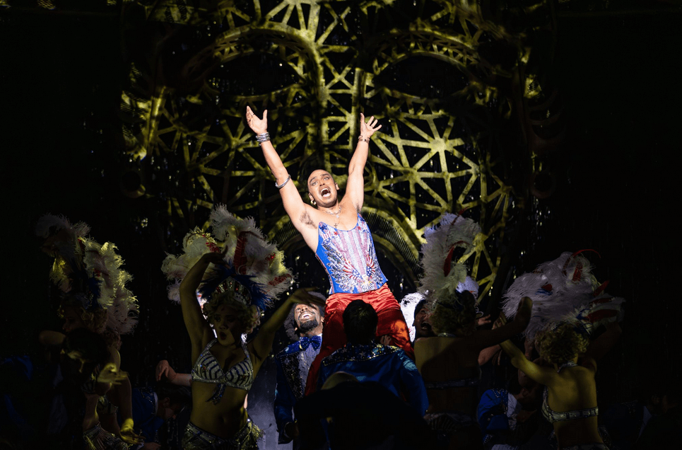 Seann Miley Moore as the Engineer in Miss Saigon Australia