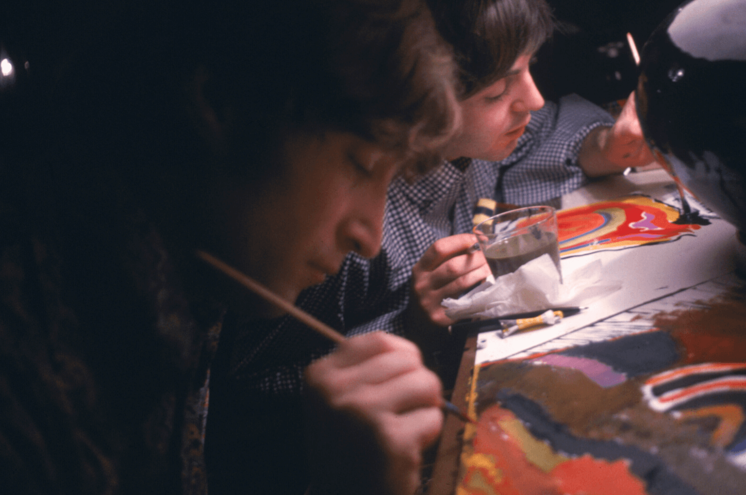 The birth of this artistic collaboration unfolded in a Hilton Hotel room during the Beatles' tour in Japan.