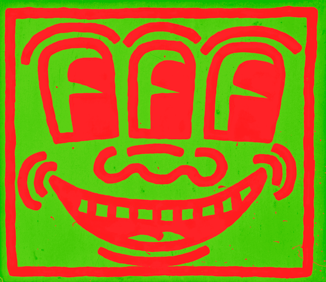 Keith Haring’s “Untitled” contributed an eclectic yet curious personality in Elton John’s Collection