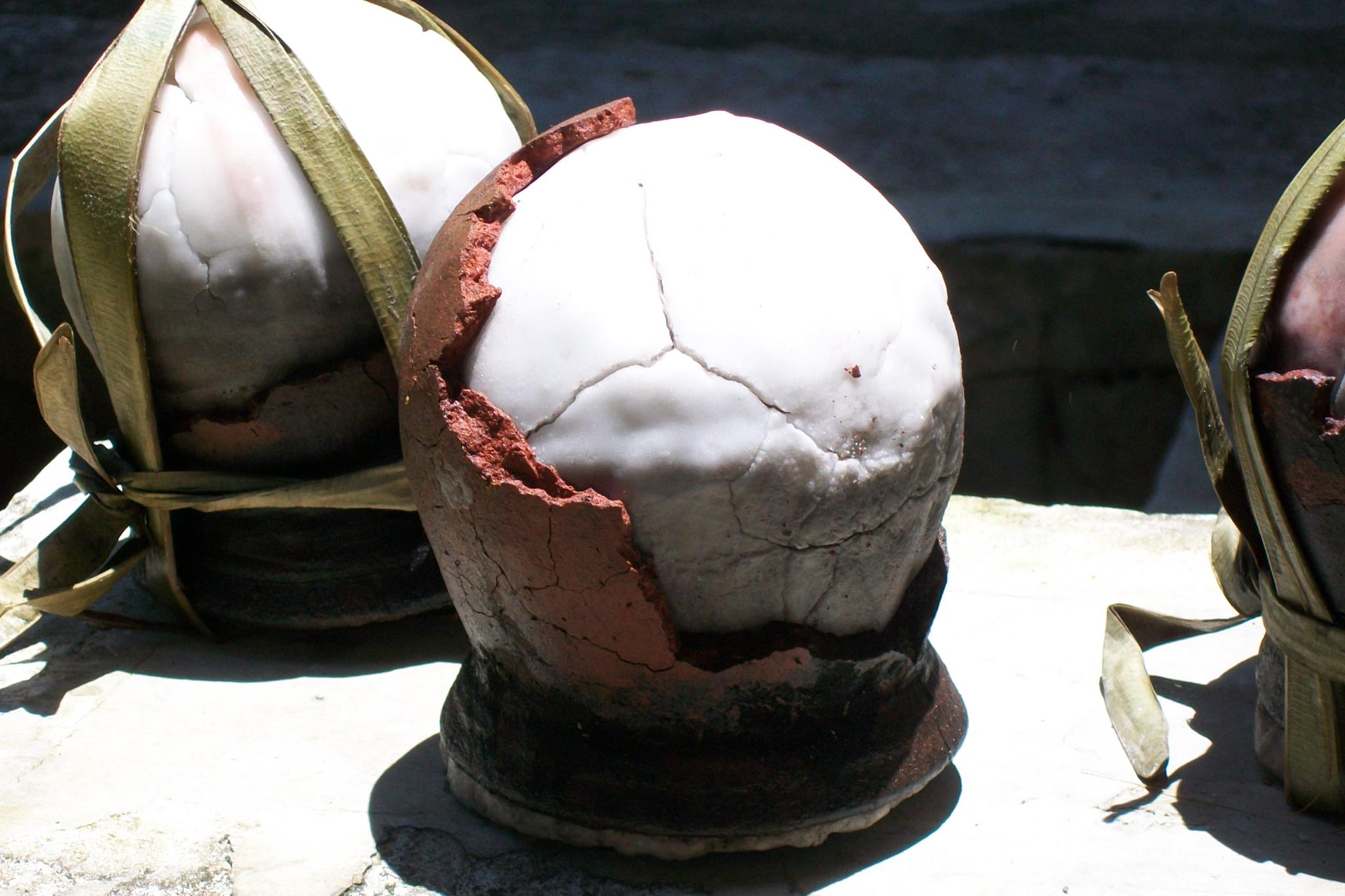 The process leads salt-makers into a beautiful dinosaur's egg, the “asin tibuok”