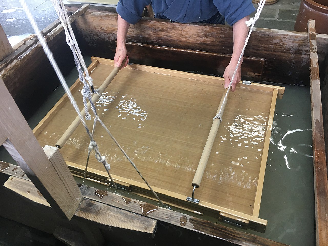 "Echizen Washi" papermaking in Japan