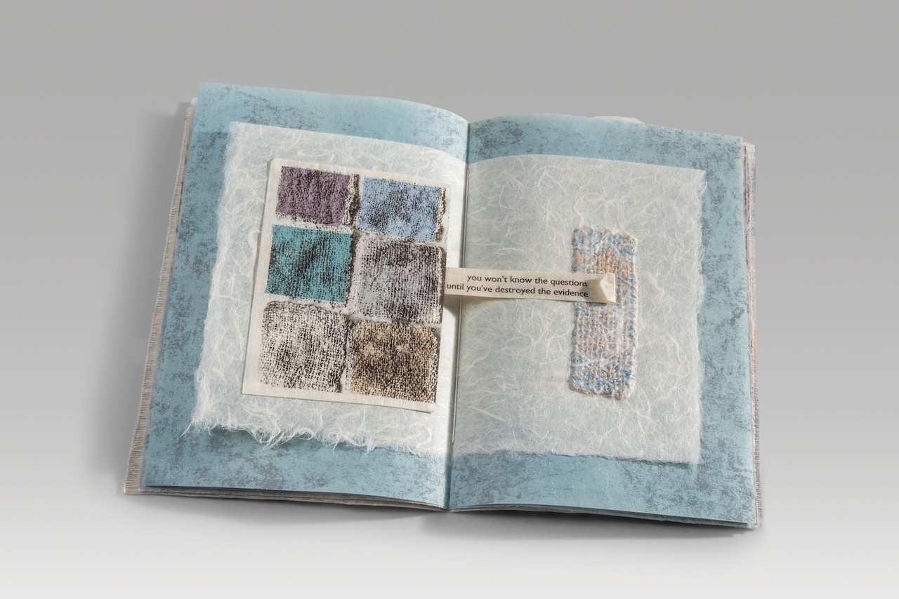 Korean-American artist Aimee Lee's mixed media Hanji paper work, "Go gently" (2023)