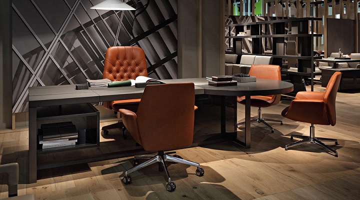 The chair fits both traditional and contemporary spaces with its classic design and neutral color selections