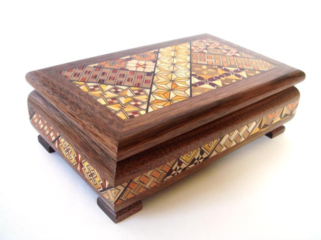 Hakone yosegi zaiku (wood mosaic)