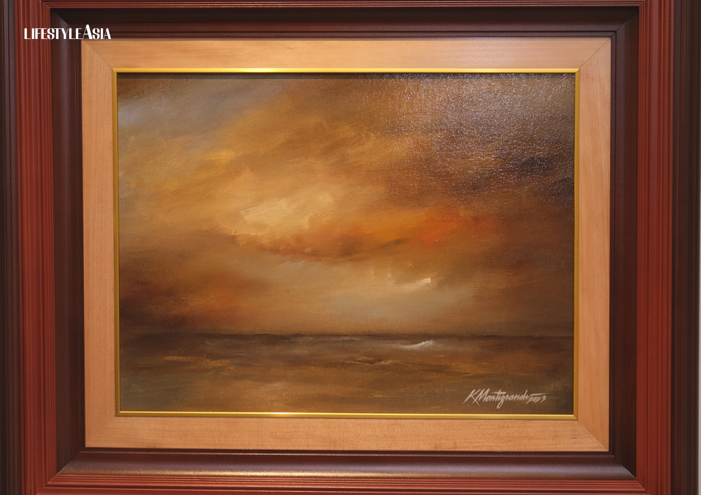 "The Gift of Stillness" (acrylic on canvas)