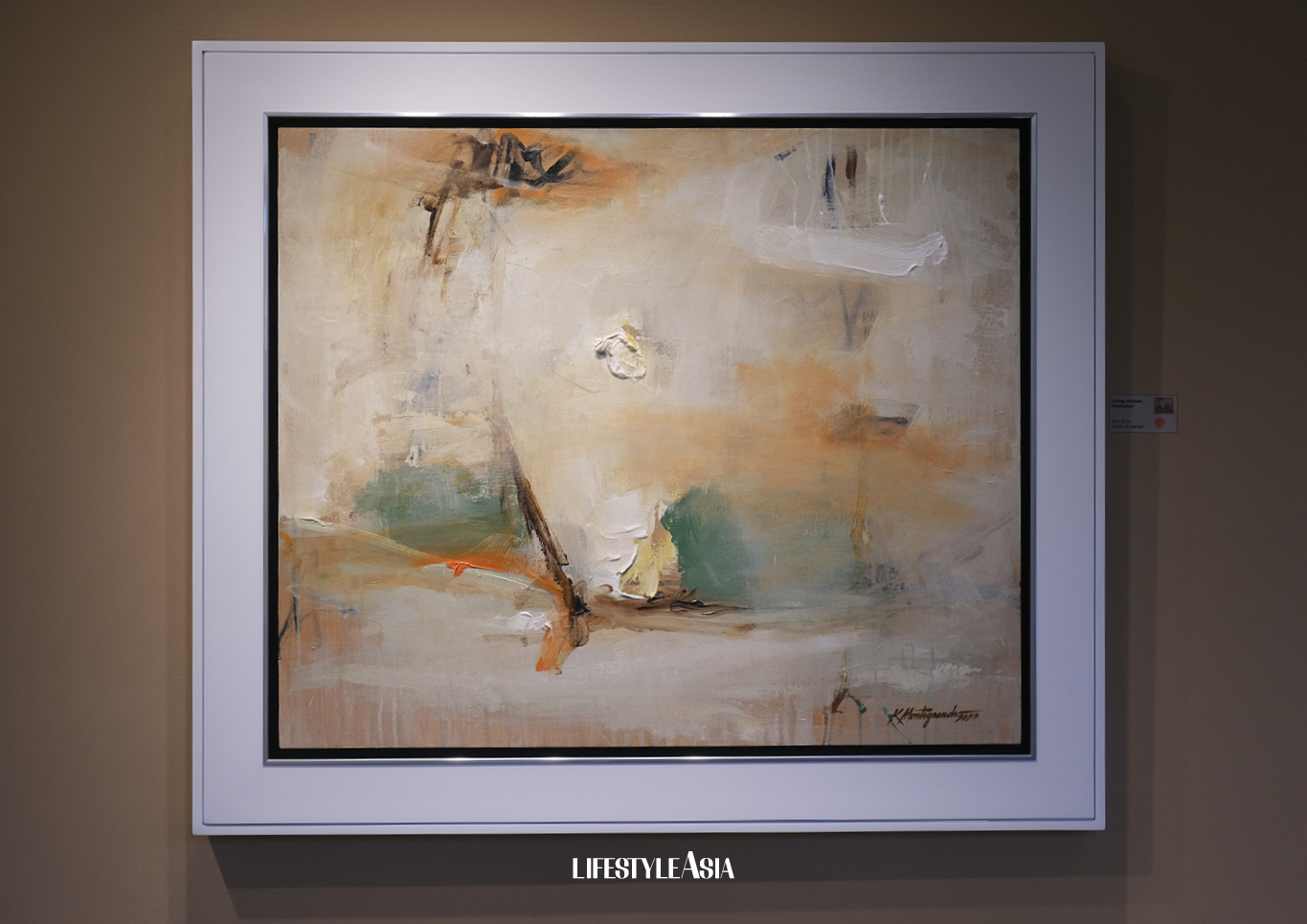 "Living without Hesitation" (acrylic on canvas)