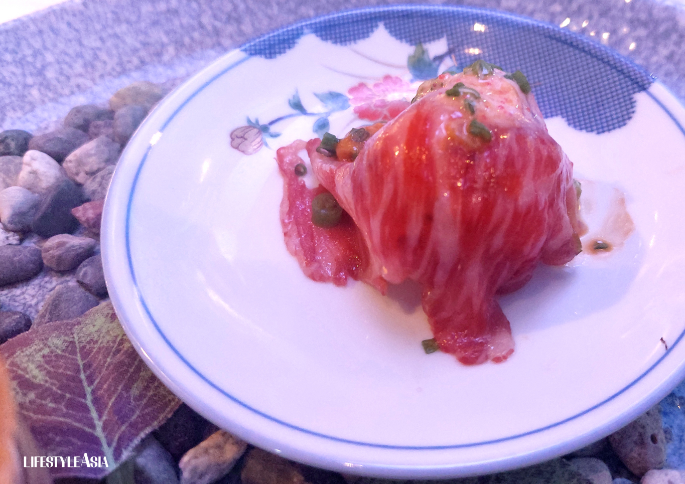 Aburi Mentai A5 Striploin Sushi