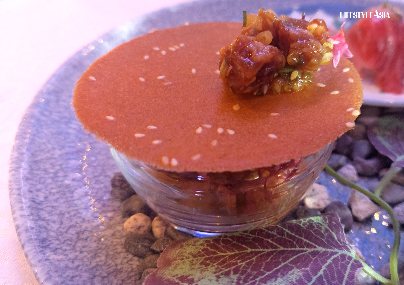 Spot Prawn with A5 Ribeye Yukke Tartare