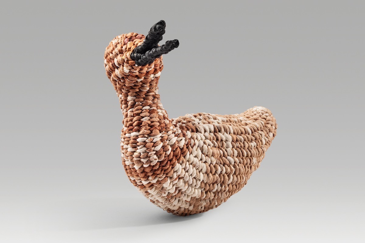 "Newborn Duck" a jiseung piece made from Hanji by Aimee Lee