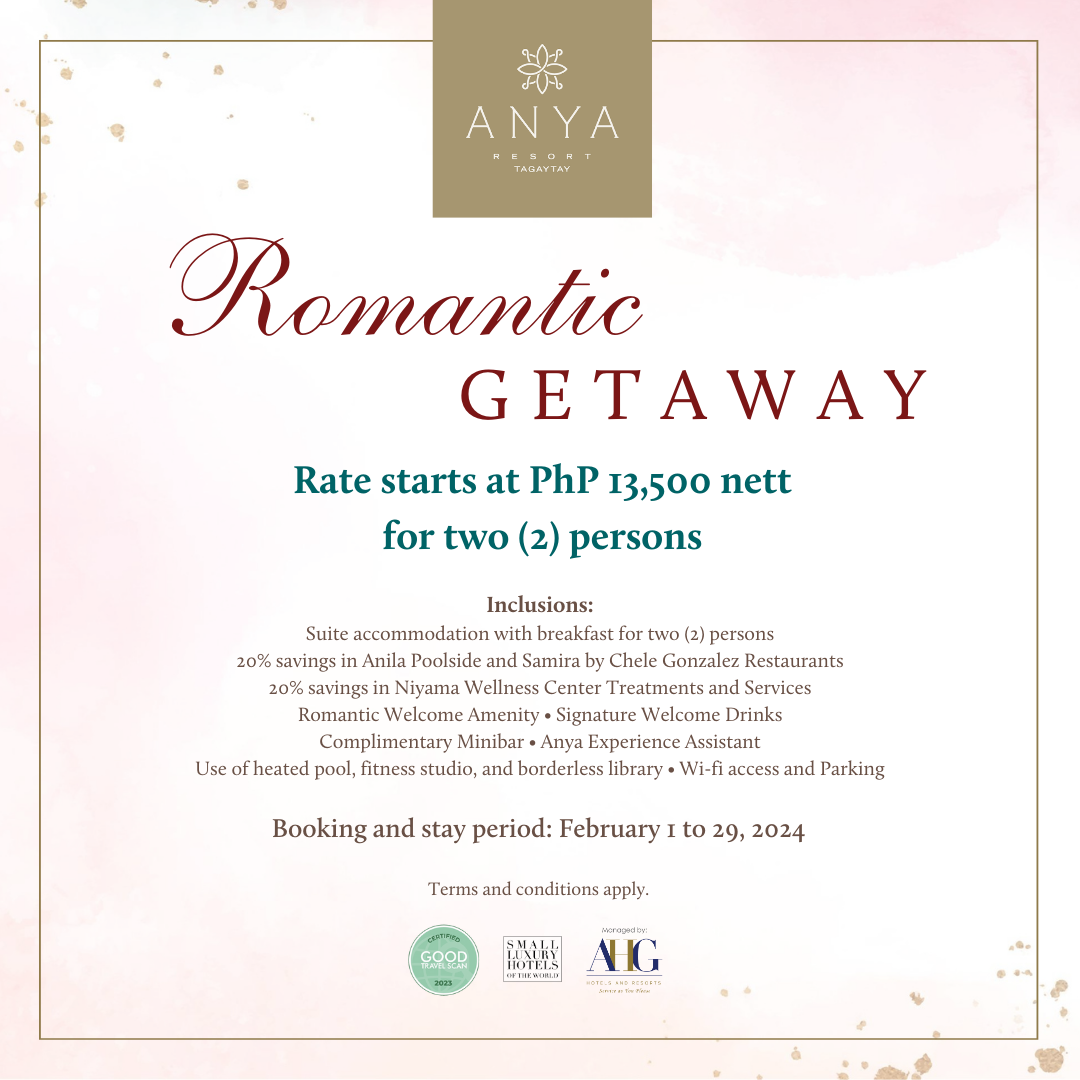 Romantic getaway inclusions