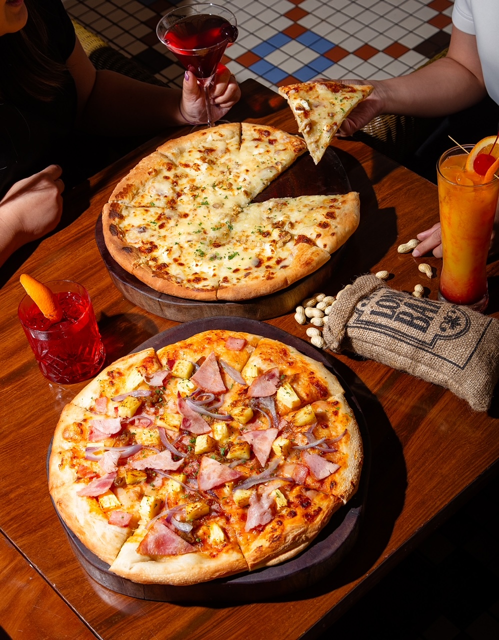 Pizza and cocktail pairings