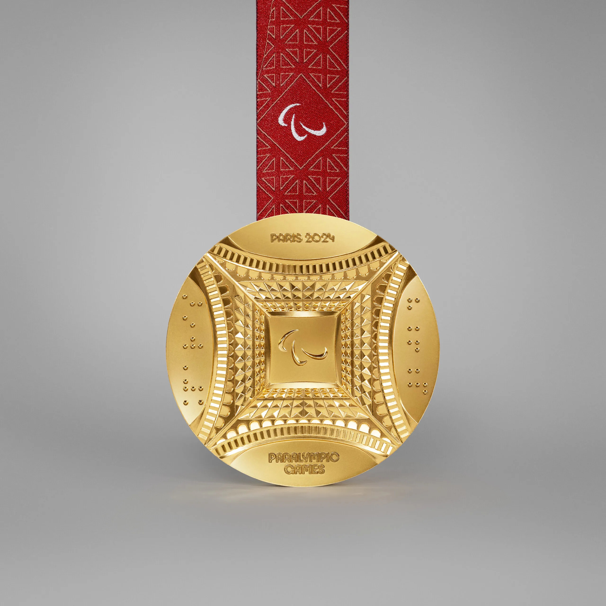 The back of the Paralympic medal