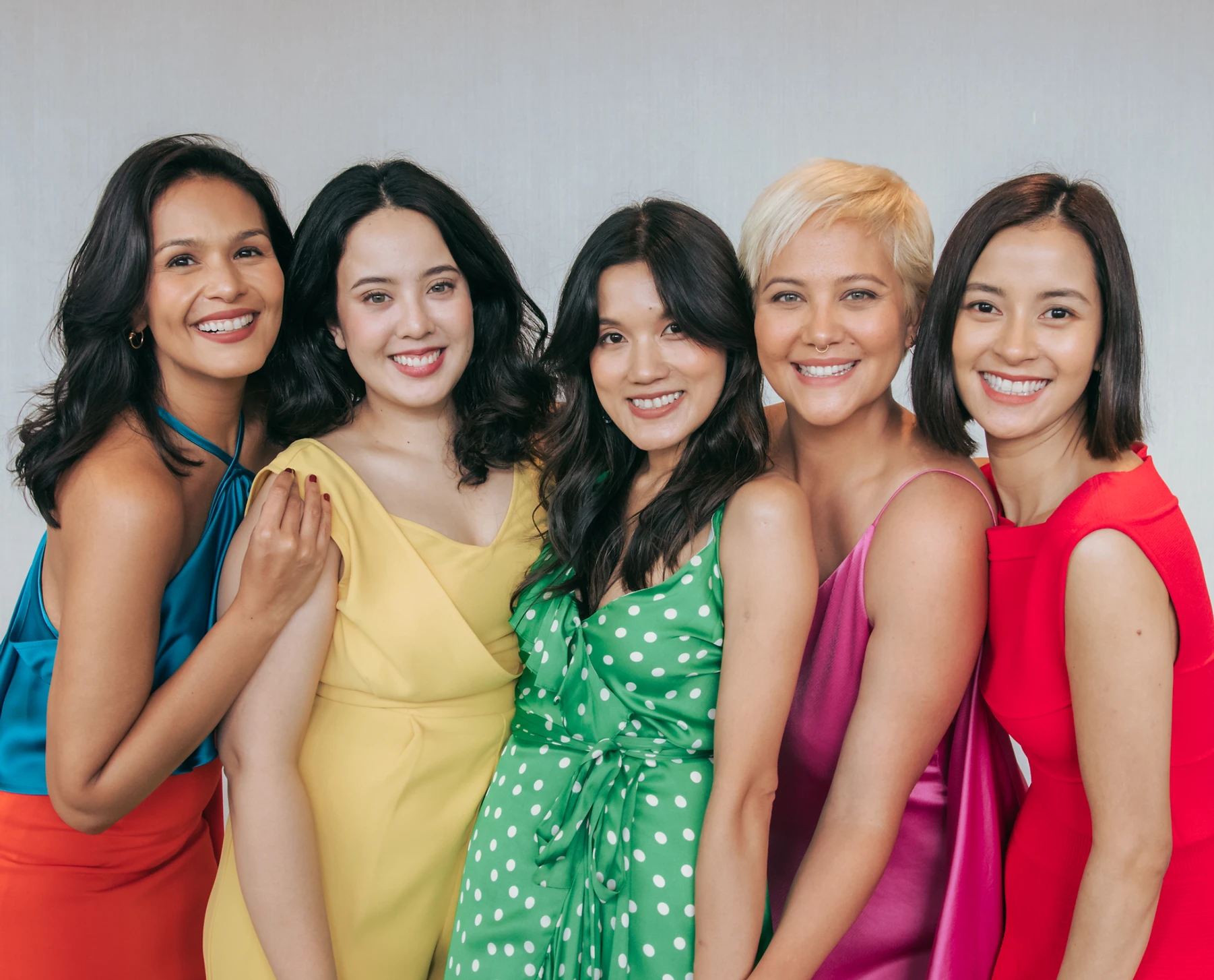The founders of She Talks Asia, from left to right: PR and Marketing Director Iza Calzado; Partnerships Lead Victoria Herrera; CEO Lynn Pinugu; Adviser Sarah Meier; and Digital Content Director Bianca Gonzales.