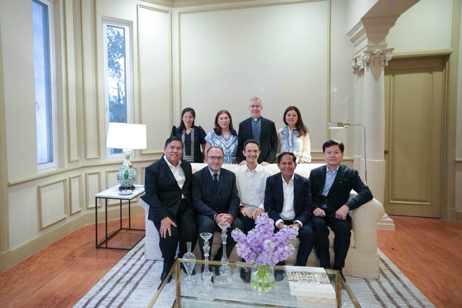 Top (L-R): Atty. Junalyn Gift So, Ms. Karen Santos, H.E. Charles John Brown III (Holy See), Ms. Bettina Araneta - Aboitiz; Bottom (L-R): H.E. Sonexay Vannaxay (Lao PDR), H.E. Marco Clemente (Italy), H.E. Peter Francis Tavita Kell (New Zealand), H.E. Marciano Octavio Garcia da Silva (Timor-Leste), H.E. Phan Peuv (Cambodia)