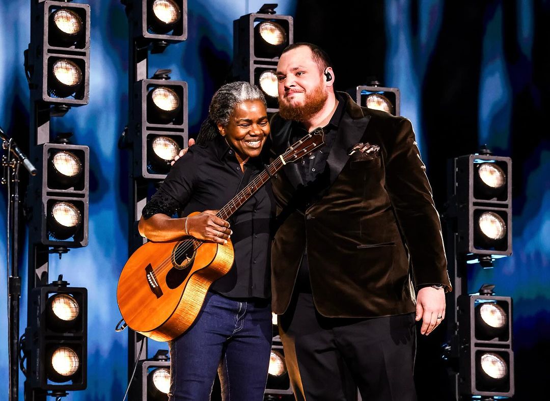 Tracy Chapman and Luke Combs after their Grammy performance