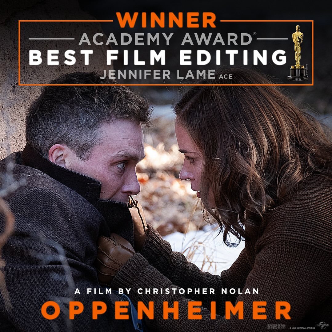 Jennifer Lame wins the Oscar for Best Film Editing