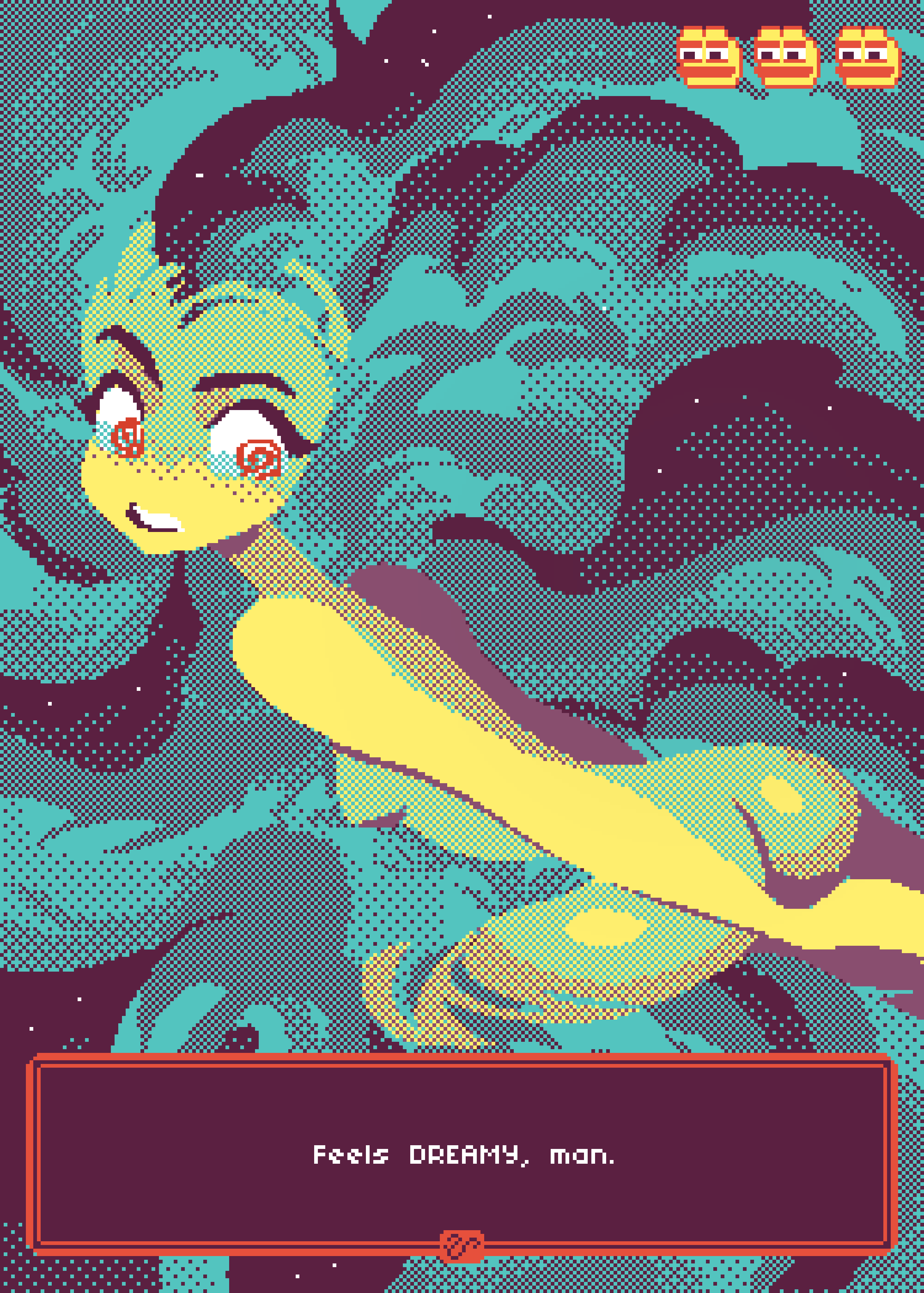 Aswang's "Feels DREAMY, man" (digital artwork edition #1 of 10)