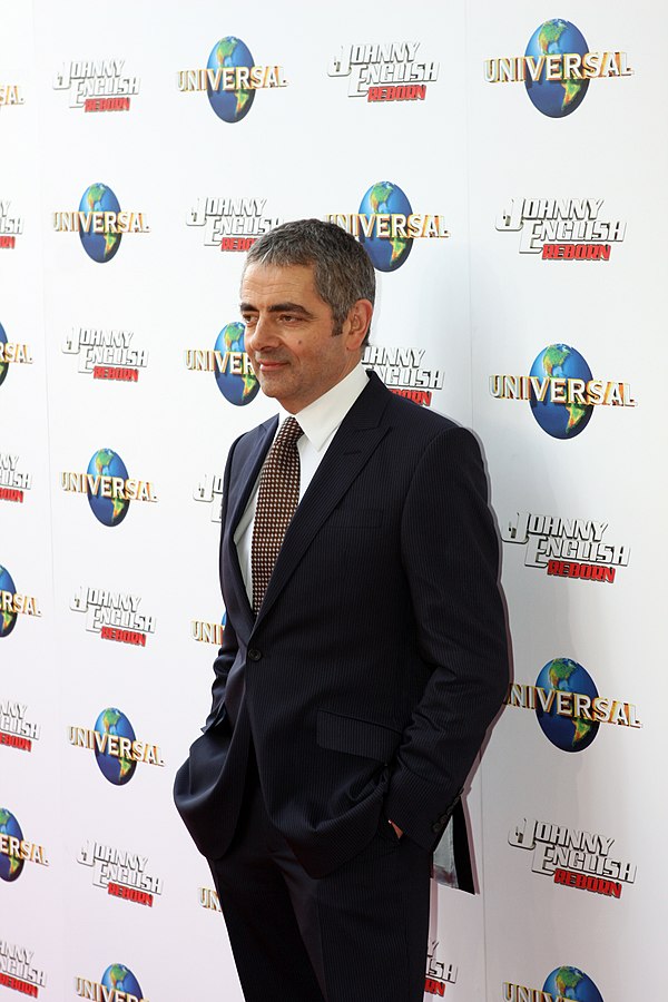 Rowan Atkinson in the "Johnny English Reborn" movie premiere in 2011