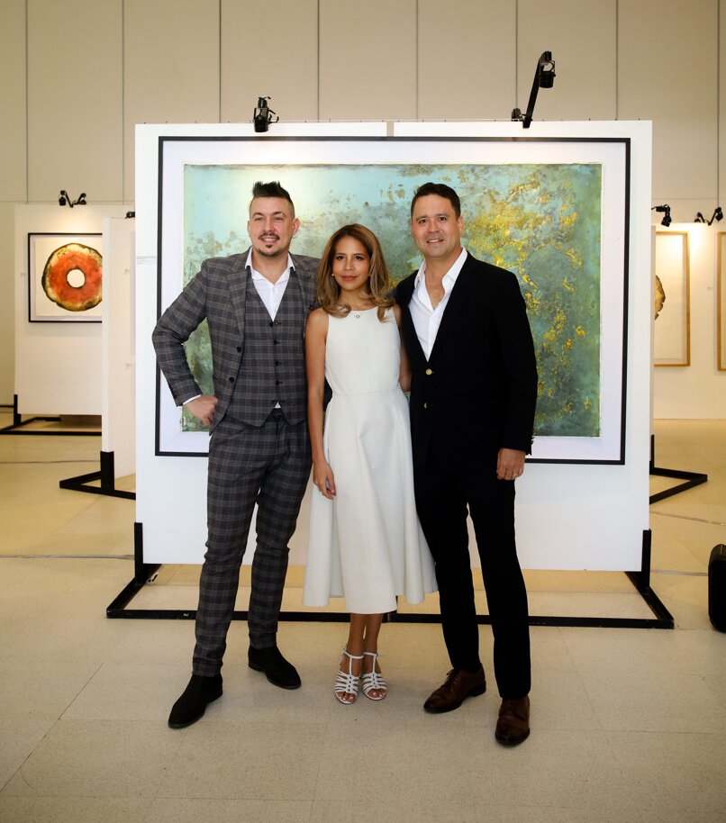 L-R: Thomas Godin, Mia Branellec, and Jacques-Christophe Branellec