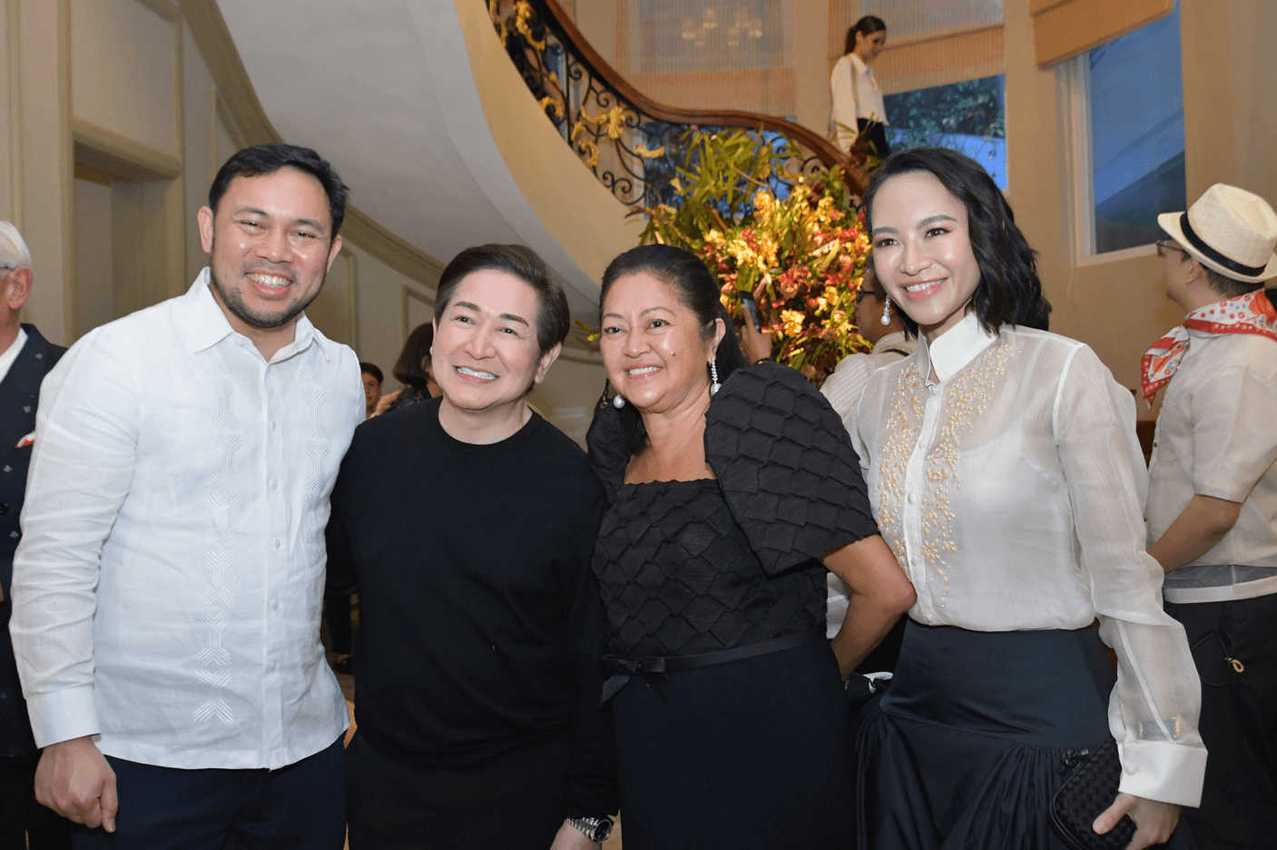 L-R: Sen. Mark Villar, Paul Cabral, First Lady Liza Araneta Marcos, Usec. Emmeline Villar