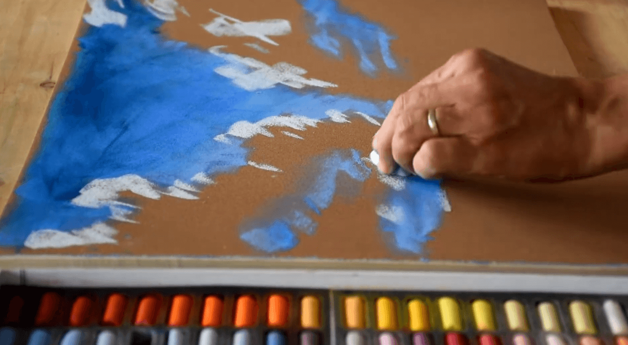 Using Sennelier’s extra soft pastels