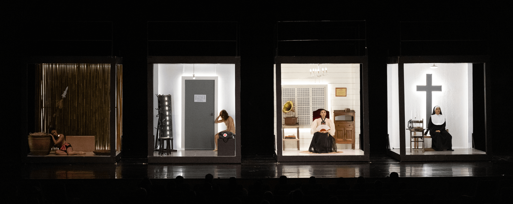 Rooms that represent the four main vignettes of "Limang Daan"