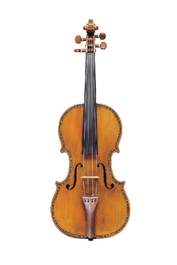 The front and back of Antonio Stradivari’s 1679 "Hellier" violin