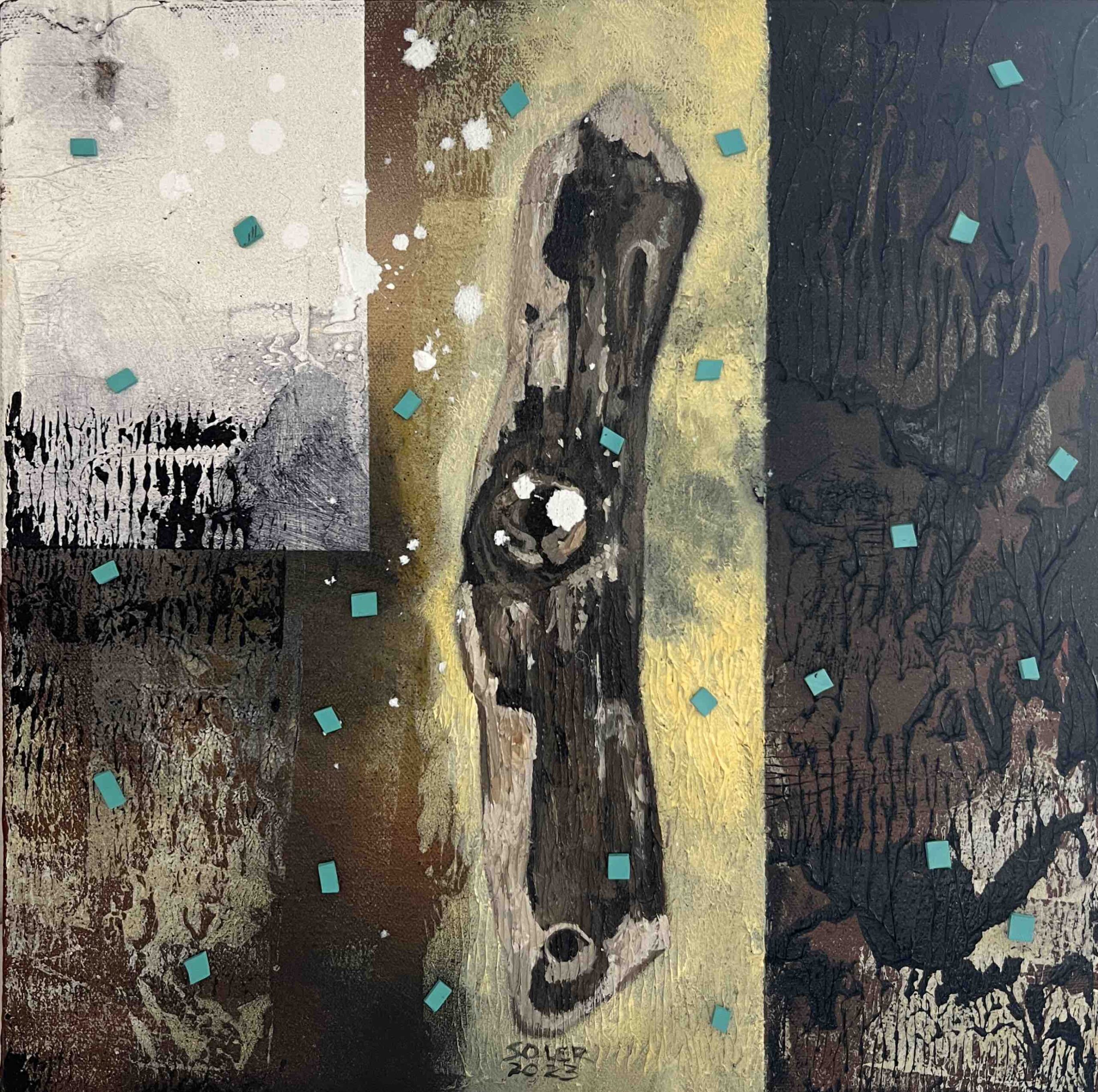 Soler Santos's "Untitled" (acrylic on canvas)