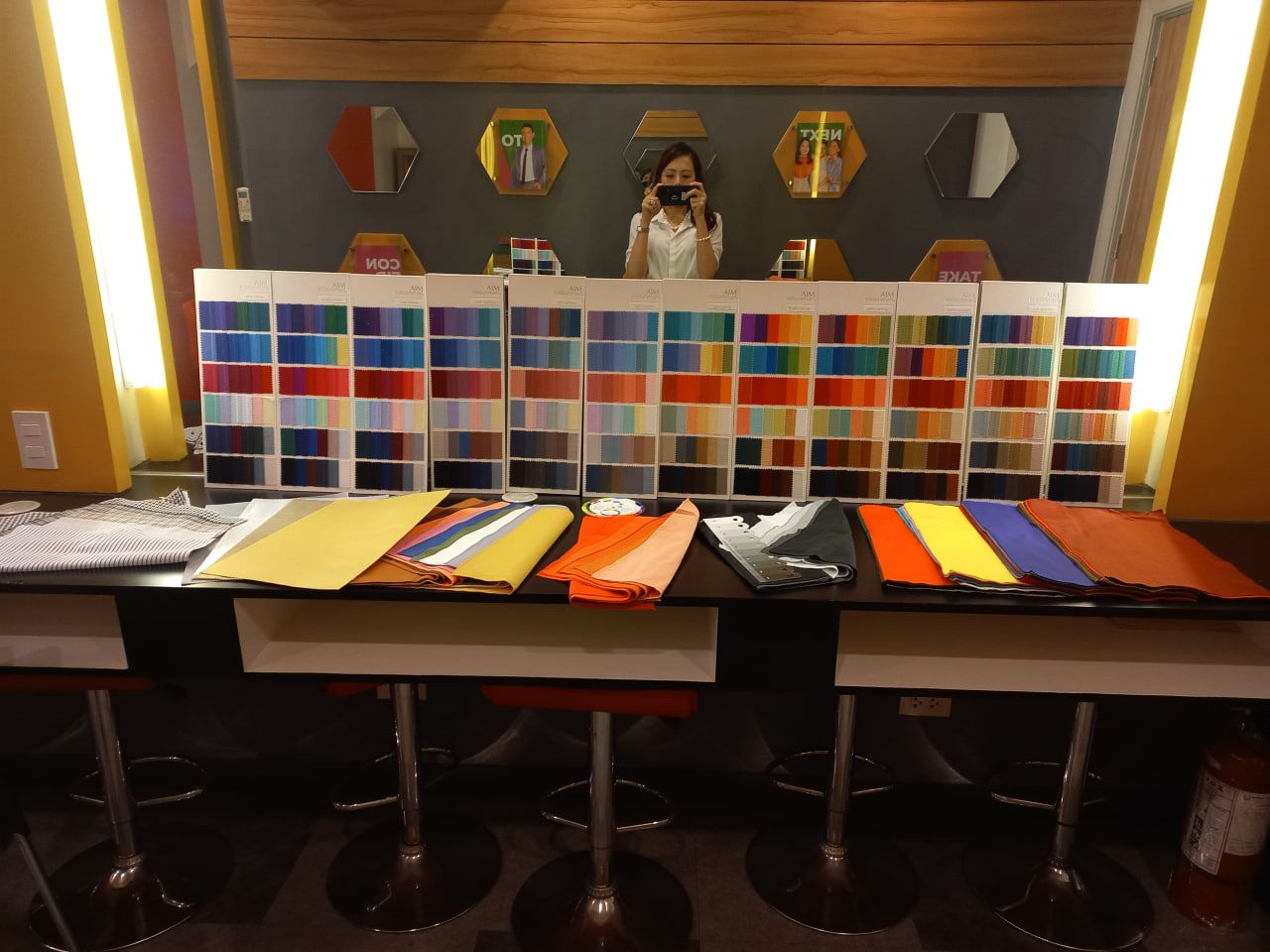 Tools Ingrid uses for a color analysis consultation