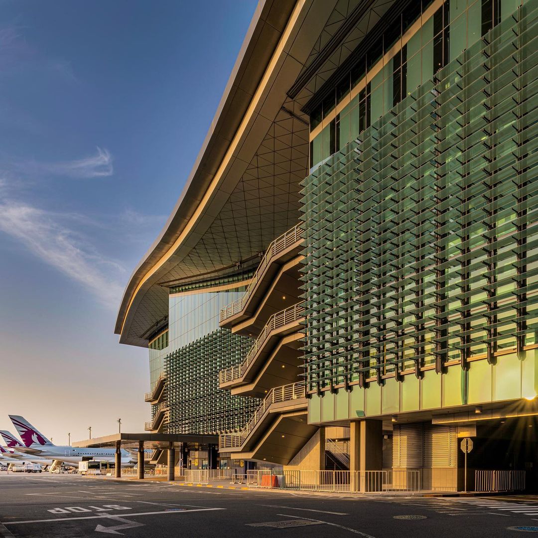 Outside the Hamad International Airport