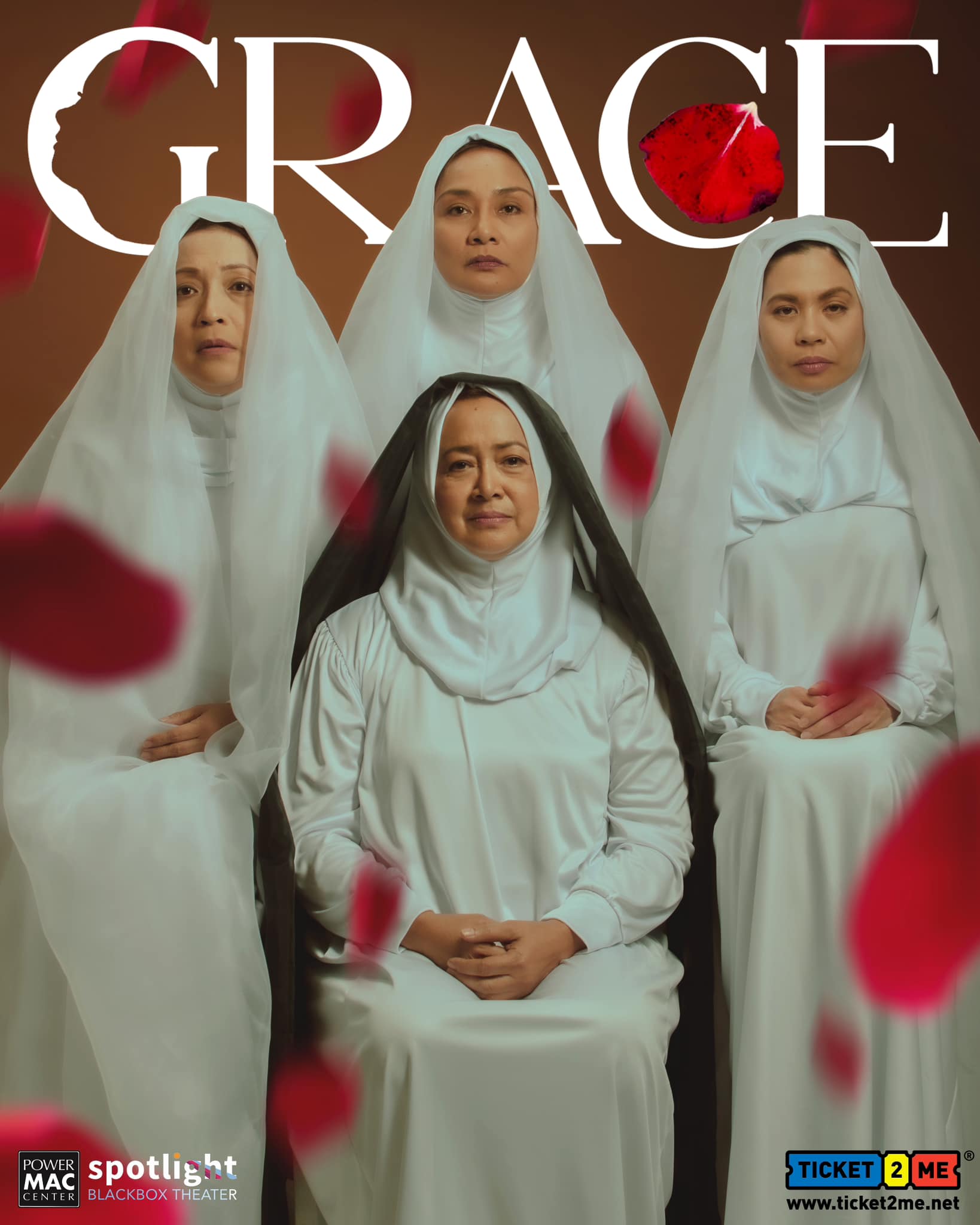 A poster for Quintos' upcoming production, "Grace"