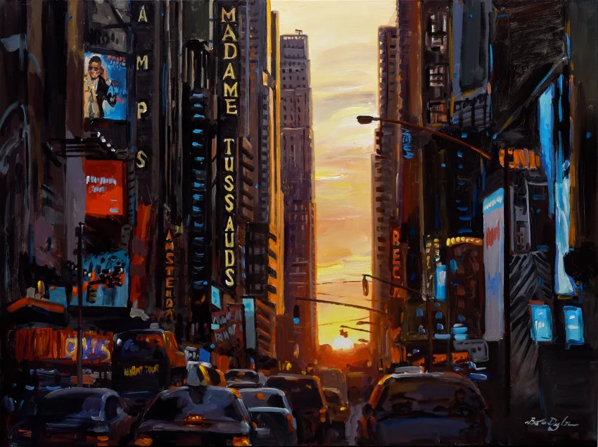 Dylan’s “Manhattanhenge” (2020)/Photo from the Bob Dylan website