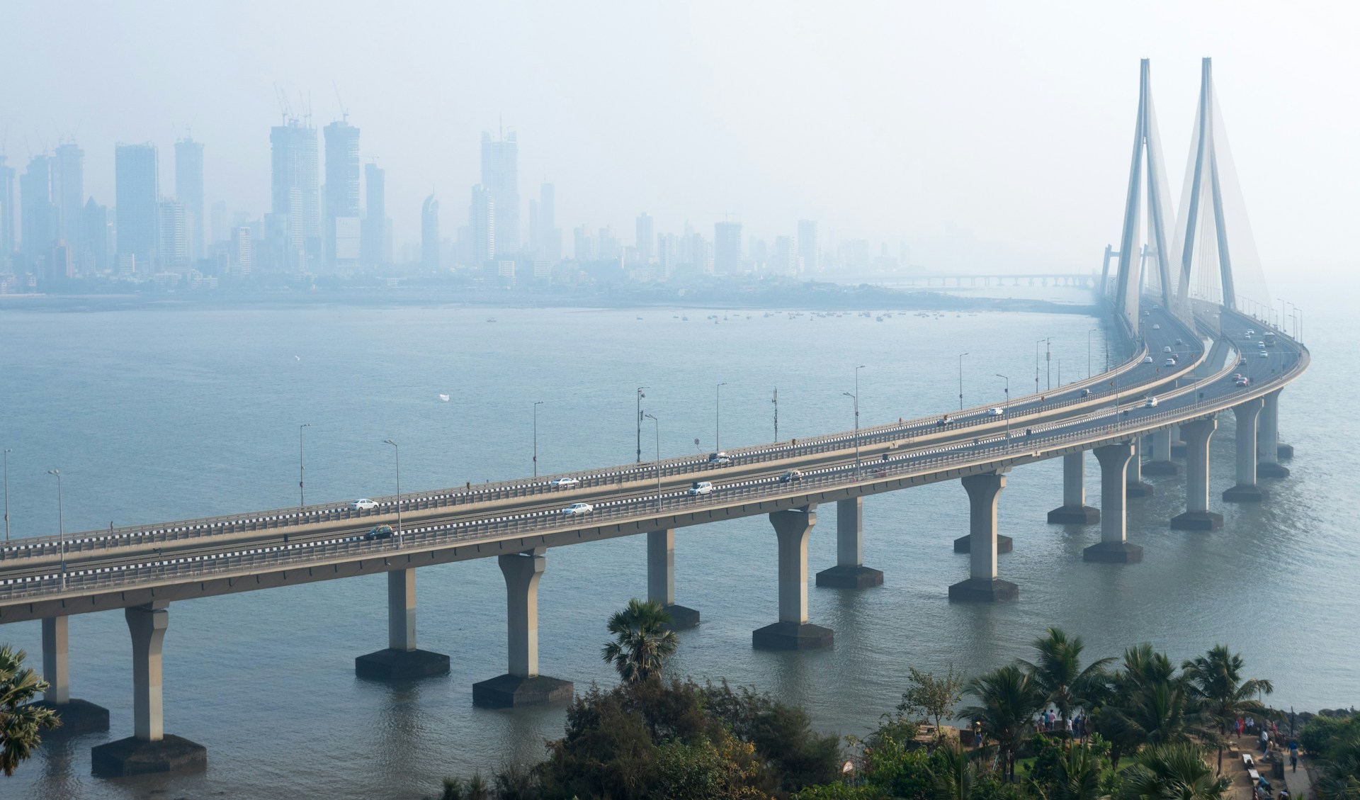 The Worli Sea Link in Mumbai, India